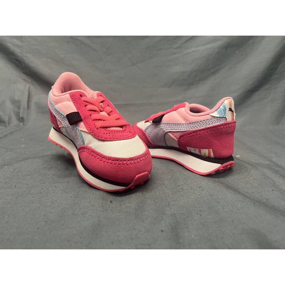 Puma Toddlers Future Rider NailGlam AC INF Sneakers Lace Up Pink Size 5 NEW!